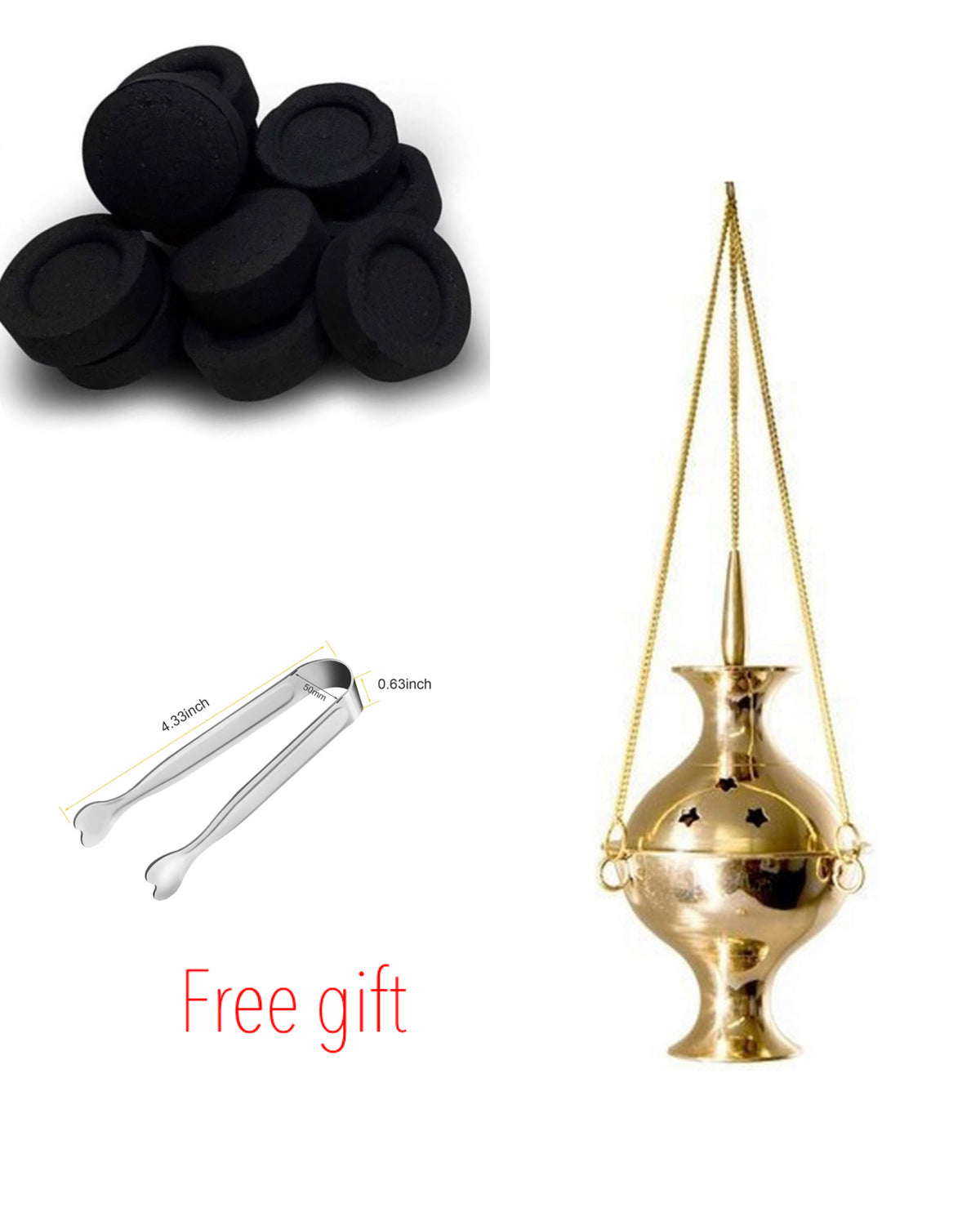 Brass Burners Hanging Censer/Charcoal Incense Burner