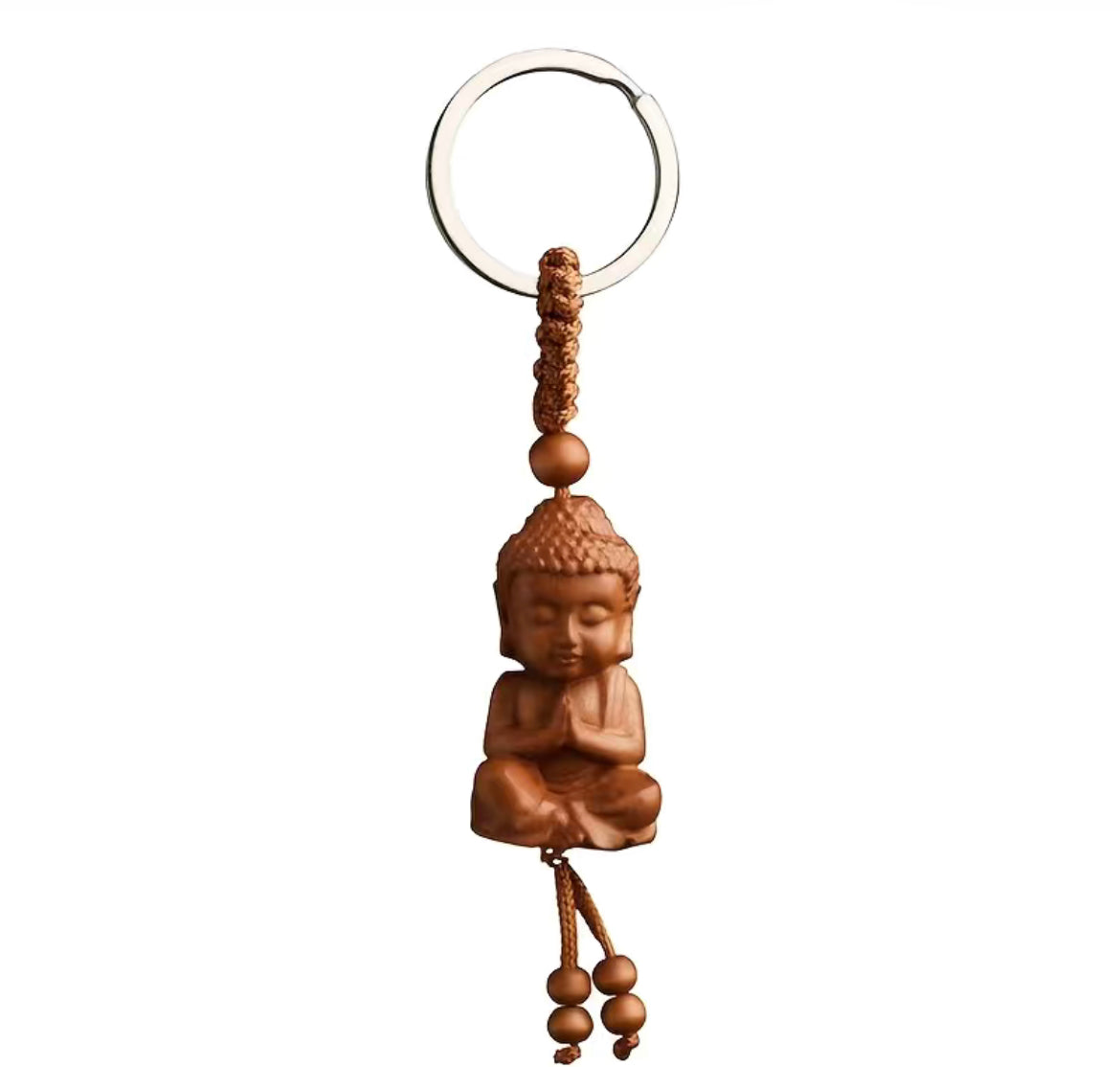 Sakyamuni Peach Wood Keychain Lord Buddha Three-dimensio