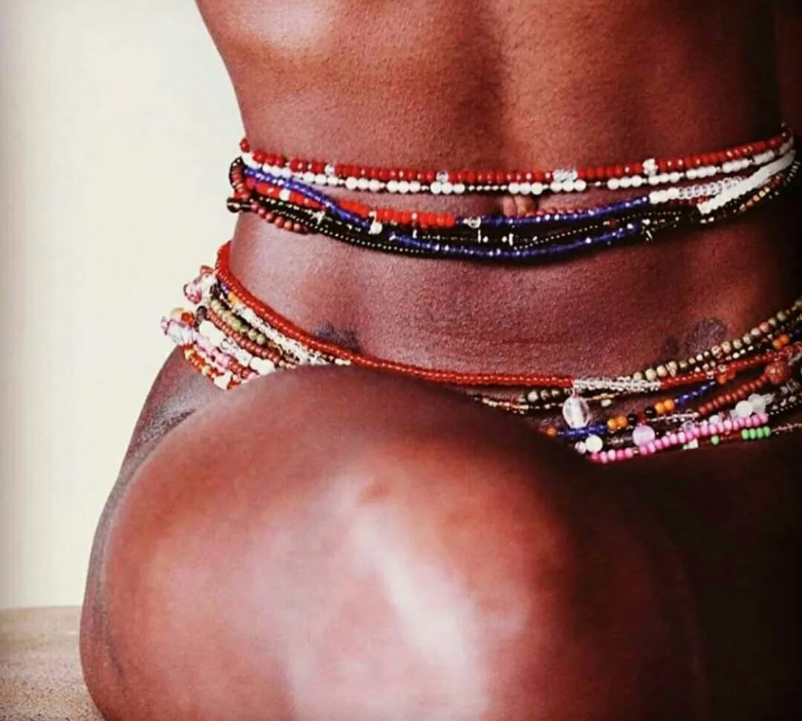 African waist beads