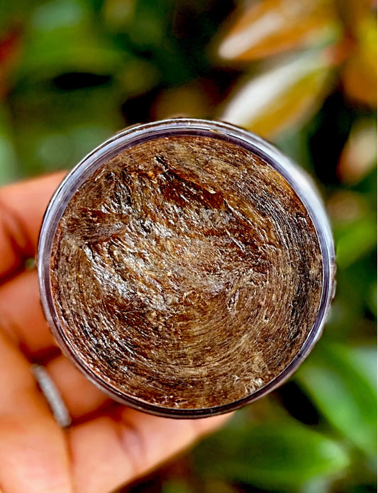 West African black soap paste