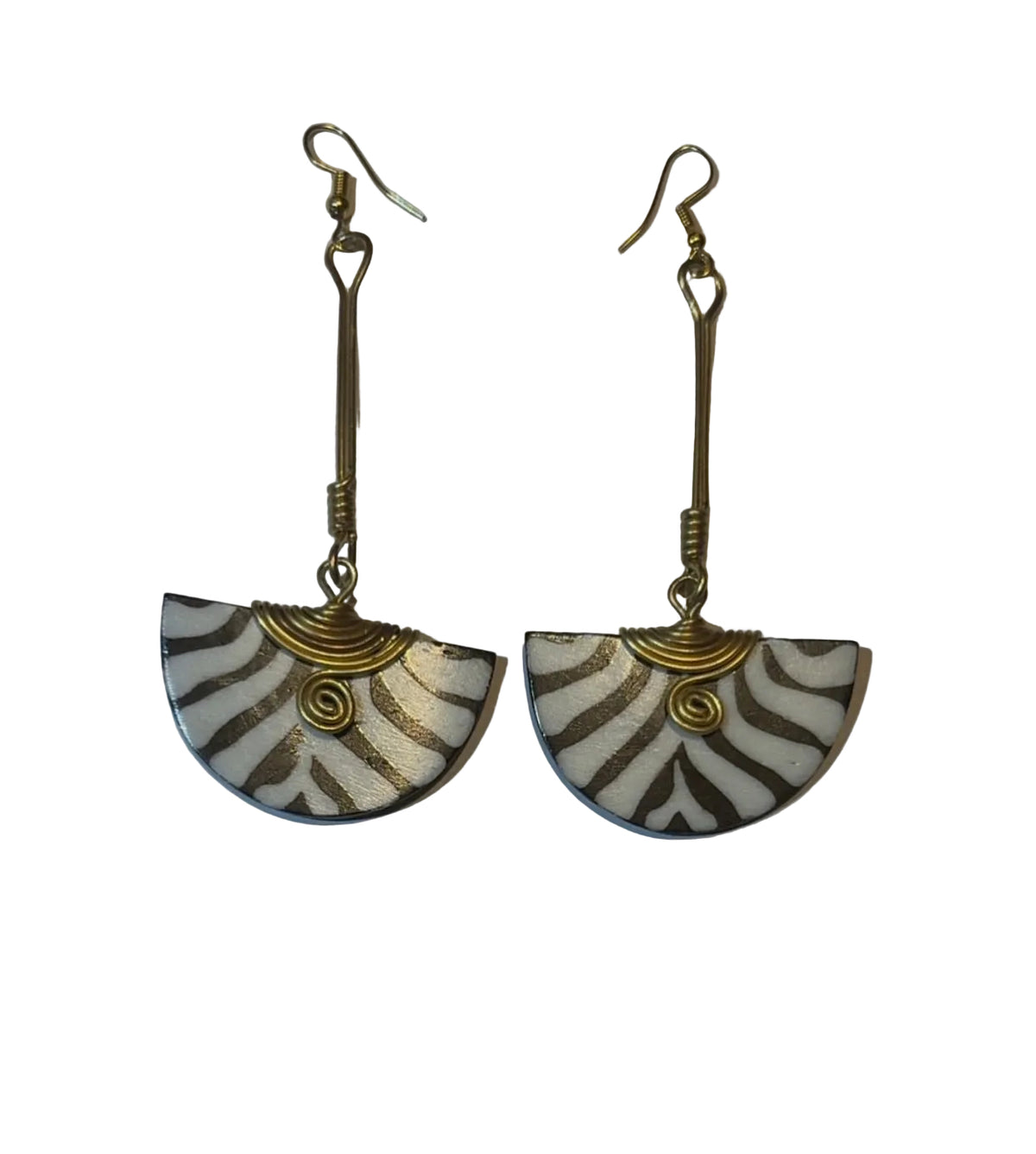 Boho Brass Dangle Earring