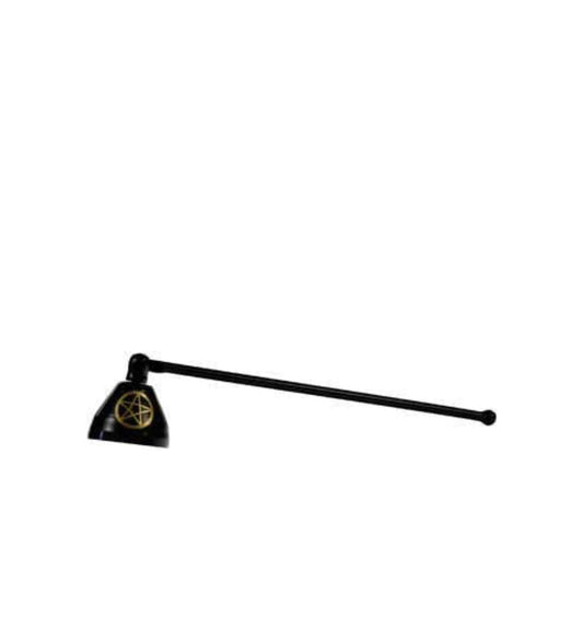Black Enameled Pentagram Candle